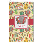 Vintage Musical Instruments Microfiber Golf Towel (Personalized)