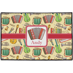 Vintage Musical Instruments Door Mat - 36"x24" (Personalized)