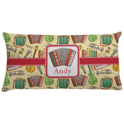 Vintage Musical Instruments Pillow Case - King (Personalized)