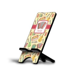Vintage Musical Instruments Cell Phone Stand (Large) (Personalized)