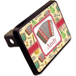 Vintage Musical Instruments Rectangular Trailer Hitch Cover - 2" (Personalized)
