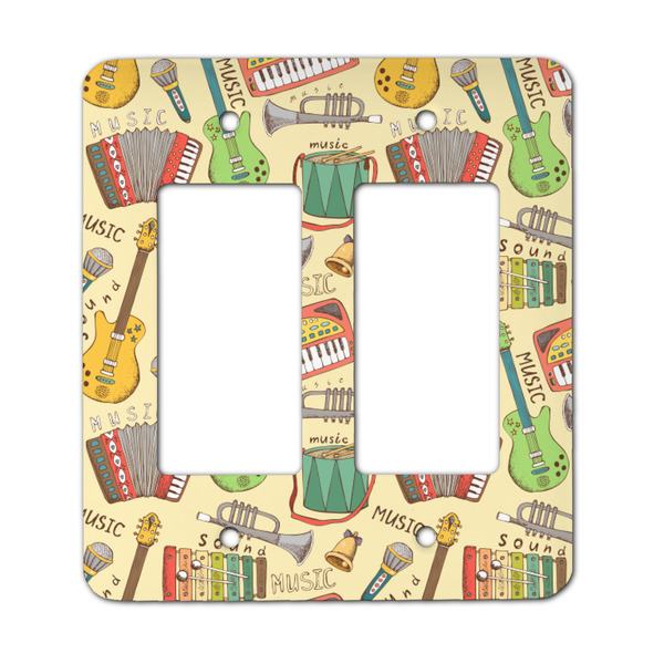 Custom Vintage Musical Instruments Rocker Style Light Switch Cover - Two Switch