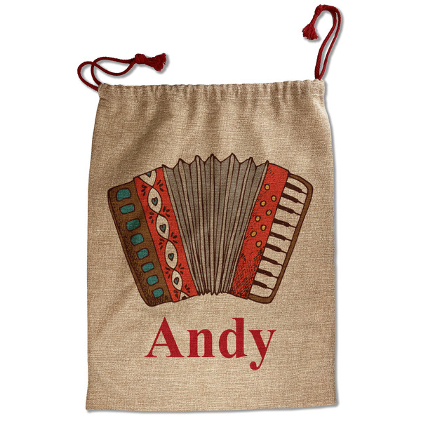 Custom Vintage Musical Instruments Santa Sack - Front (Personalized)