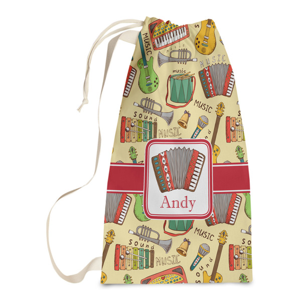 Custom Vintage Musical Instruments Laundry Bags - Small (Personalized)