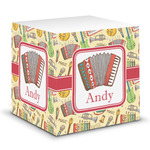 Vintage Musical Instruments Sticky Note Cube (Personalized)