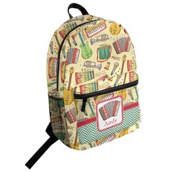 Vintage Musical Instruments Student Backpack (Personalized)