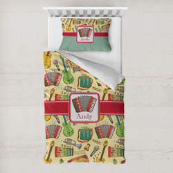 Vintage Musical Instruments Toddler Bedding Set - With Pillowcase (Personalized)