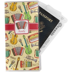 Vintage Musical Instruments Travel Document Holder