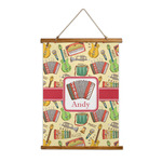 Vintage Musical Instruments Wall Hanging Tapestry - Tall (Personalized)
