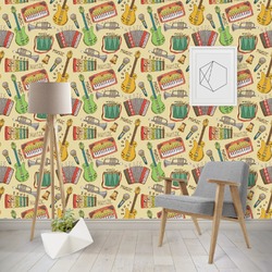 Vintage Musical Instruments Wallpaper & Surface Covering (Peel & Stick - Repositionable)