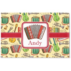 Vintage Musical Instruments Woven Mat (Personalized)