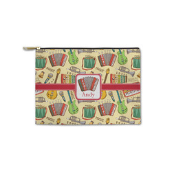 Vintage Musical Instruments Zipper Pouch - Small - 8.5"x6" (Personalized)