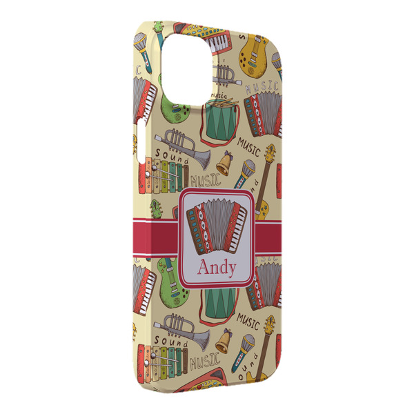 Custom Vintage Musical Instruments iPhone Case - Plastic - iPhone 14 Plus (Personalized)