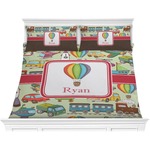 Vintage Transportation Comforter Set - King (Personalized)