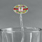 Vintage Transportation Clear Plastic 7" Stir Stick - Oval - Main