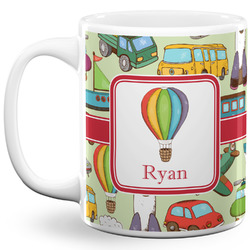 Vintage Transportation 11 Oz Coffee Mug - White (Personalized)