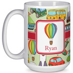 Vintage Transportation 15 Oz Coffee Mug - White (Personalized)