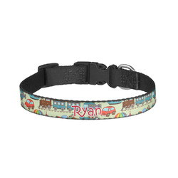 Vintage Transportation Dog Collar - Small (Personalized)