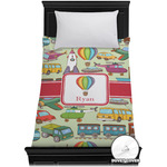 Vintage Transportation Duvet Cover - Twin XL (Personalized)