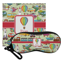 Vintage Transportation Eyeglass Case & Cloth (Personalized)