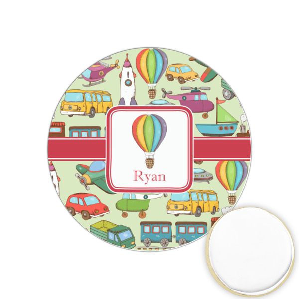 Custom Vintage Transportation Printed Cookie Topper - 1.25" (Personalized)