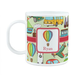 Vintage Transportation Plastic Kids Mug (Personalized)