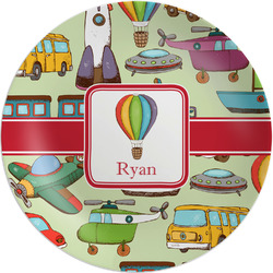 Vintage Transportation Melamine Plate (Personalized)