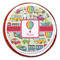 Vintage Transportation Printed Icing Circle - Large - On Cookie