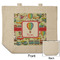 Vintage Transportation Reusable Cotton Grocery Bag - Front & Back View