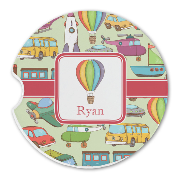 Custom Vintage Transportation Sandstone Car Coaster - Single (Personalized)