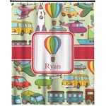 Vintage Transportation Extra Long Shower Curtain - 70"x84" (Personalized)