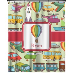 Vintage Transportation Extra Long Shower Curtain - 70"x84" (Personalized)