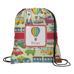 Vintage Transportation Drawstring Backpack - Small (Personalized)