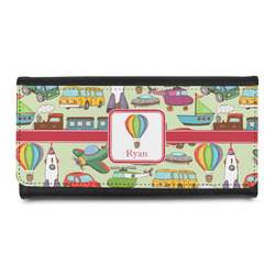 Vintage Transportation Leatherette Ladies Wallet (Personalized)