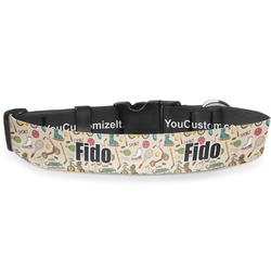 Vintage Sports Deluxe Dog Collar - Medium (11.5" to 17.5") (Personalized)