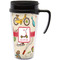 Vintage Sports Travel Mug with Black Handle - Front