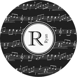 Musical Notes Multipurpose Round Labels - 1" (Personalized)