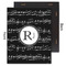 Musical Notes 11x14 Wood Print - Front & Back View