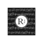 Musical Notes Wood Print - 12x12 (Personalized)