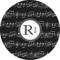 Musical Notes Multipurpose Round Labels - 2" (Personalized)