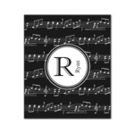 Musical Notes Wood Print - 20x24 (Personalized)