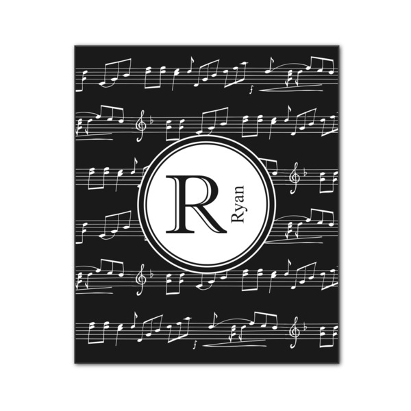 Custom Musical Notes Wood Print - 20x24 (Personalized)