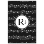 Musical Notes Wood Print - 20x30 (Personalized)