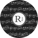 Musical Notes Multipurpose Round Labels - Custom Sized (Personalized)