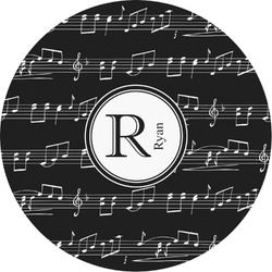 Musical Notes Multipurpose Round Labels - Custom Sized (Personalized)