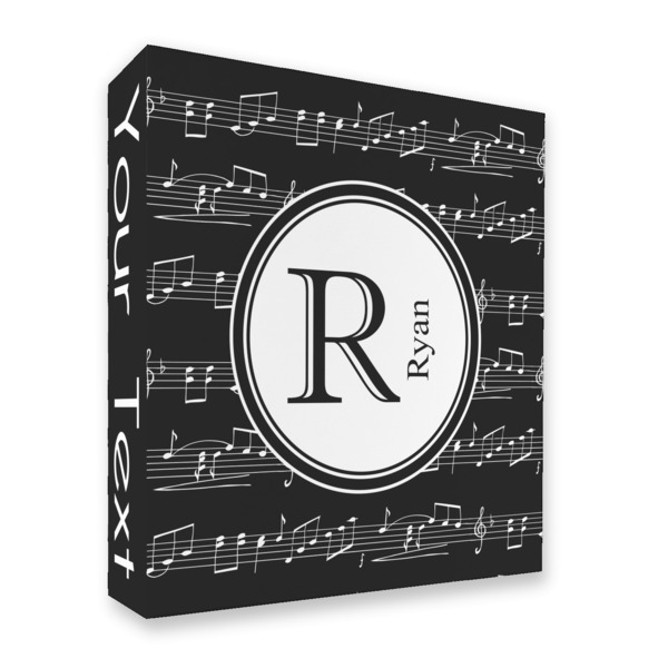 Custom Musical Notes 3 Ring Binder - Full Wrap - 2" (Personalized)