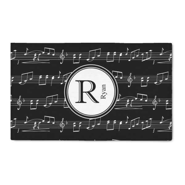 Custom Musical Notes 3' x 5' Patio Rug (Personalized)