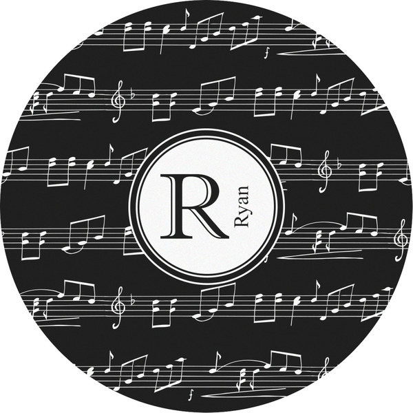 Custom Musical Notes Multipurpose Round Labels - 4" (Personalized)