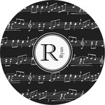 Musical Notes Multipurpose Round Labels - 5" (Personalized)