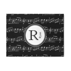 Musical Notes 5' x 7' Indoor Area Rug (Personalized)